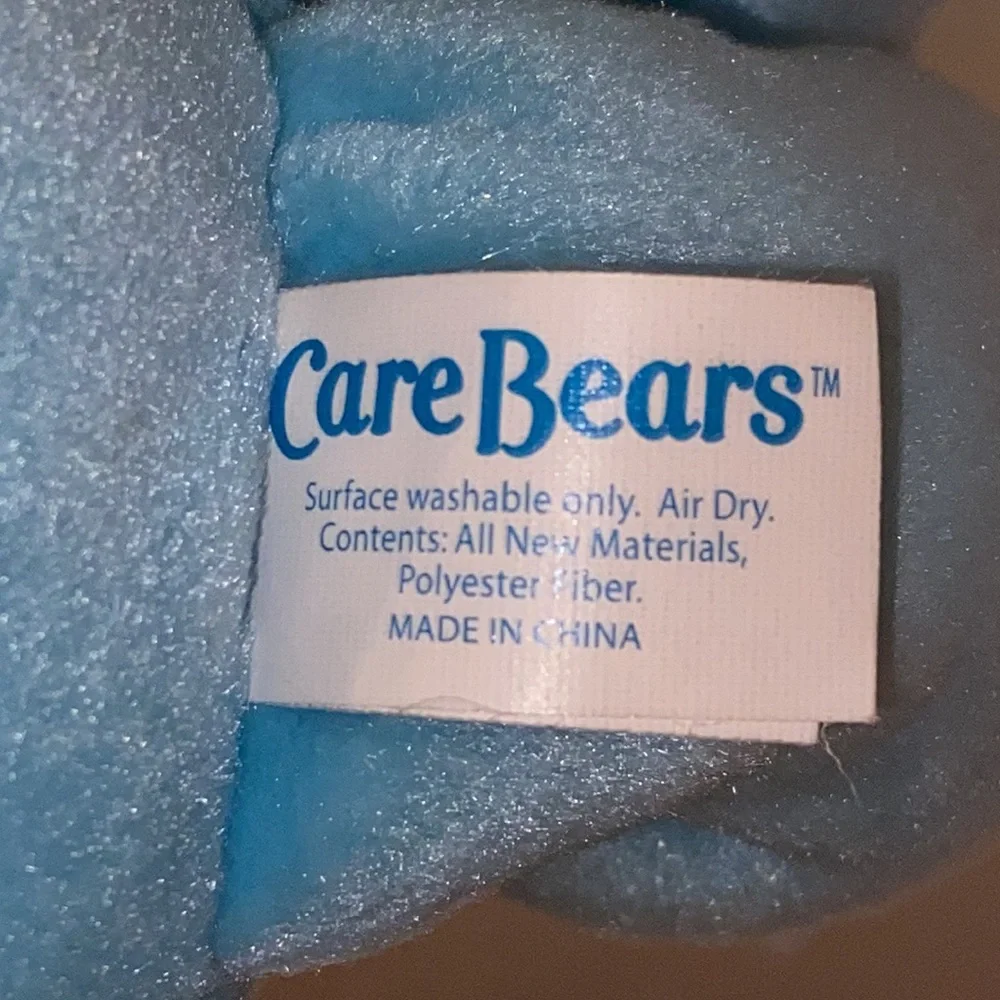 Vintage 2002 Care Bears, Plush-Cheer Bear, Wish Bear, Bedtime Bear-Lot of 3 - Picture 10 of 11